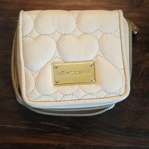 Betsey Johnson zip around wallet 2 tone